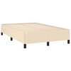 vidaXL Krevet box spring s madracem krem 120 x 190 cm od tkanine