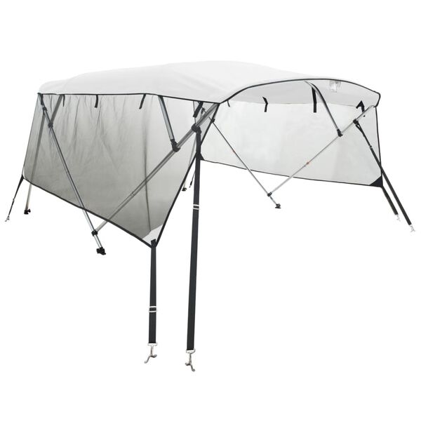 vidaXL Tenda bimini s 4 luka i mrežastim zidovima 243x(230-244)x137 cm