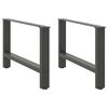 vidaXL Noge za klub stolić antracit boje 2 kom 70 x (42-43) cm čelik