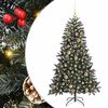 vidaXL Umjetno božićno drvce Zelena 150 cm PVC, Plastika i Čelik