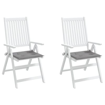vidaXL Jastuci za vrtne stolice 2 kom sivi 50 x 50 x 3 cm od tkanine