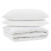 vidaXL Duvet za sve sezone s jastukom 3 kom. Bijela Mikrovlakna