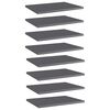 vidaXL Police za knjige 8 kom visoki sjaj sive 40 x 30 x 1,5 cm drvene