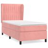 vidaXL Box spring krevet s madracem ružičasti 90x200 cm bar&scaron;unasti