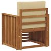 vidaXL Set vanjskih sofa s jastukom Prirodna 71 x 63 x 73 cm