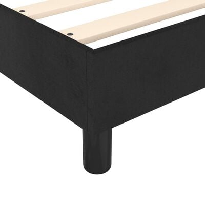 vidaXL Okvir za krevet s oprugama crni 200x200 cm baršunasti