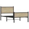 vidaXL Metalni okvir kreveta bez madraca boja hrasta sonome 80x200 cm