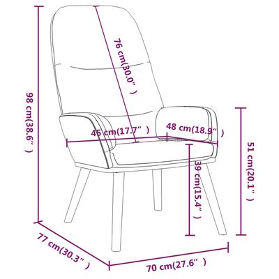 vidaXL Stolica za opuštanje od tkanine smeđesiva