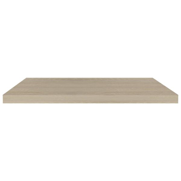 vidaXL Plutajuće zidne police 2 kom boja hrasta 80 x 23,5 x 3,8 cm MDF