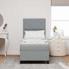 vidaXL Krevet s opruga kutije Svjetlosiva 80 x 200 cm tkanina
