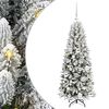 vidaXL Umjetno božićno drvce Bijela 120 cm PVC, plastika, čelik i PE