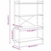 vidaXL Polica Dimljeni hrast 80 x 30 x 120 cm Konstruirano drvo