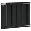 vidaXL Vrtna vrata 100 x 80 cm WPC i aluminij Crna