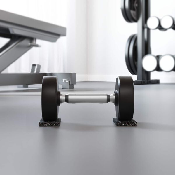 vidaXL Gumeni valjak Crna Guma