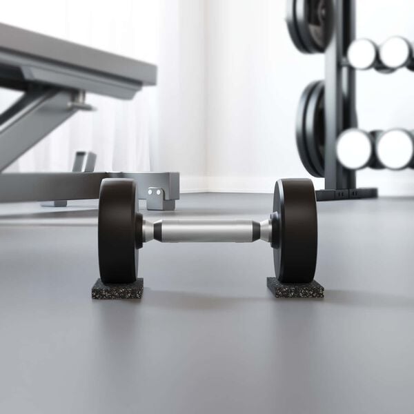 vidaXL Gumeni valjak Crna Guma