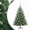 vidaXL Umjetno božićno drvce s kuglicom 150 cm 150 LED lampica