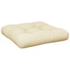 vidaXL Jastuk za palete krem 60 x 61,5 x 10 cm od tkanine