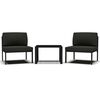 vidaXL 3-dijelni set vrtnih sofa s jastucima aluminijski antracit