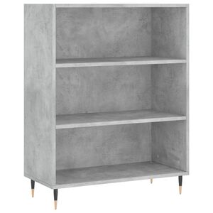 vidaXL Regal za knjige boja betona 69,5x32,5x90 cm konstruirano drvo