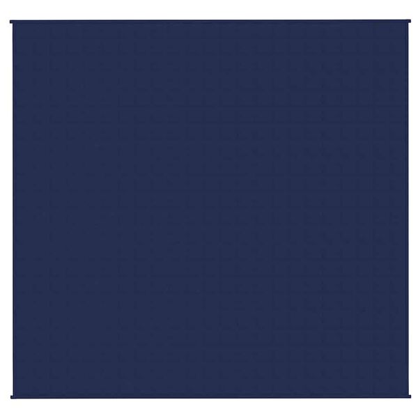 vidaXL Teška deka plava 220x235 cm 15 kg od tkanine