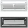 vidaXL Prozor za podrum RISOR 110 x 40 cm PVC i staklo Antracit