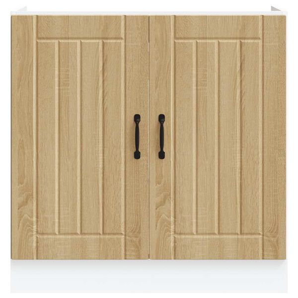 vidaXL Donji ormarić za umivaonik Lucca boja hrasta konstruirano drvo