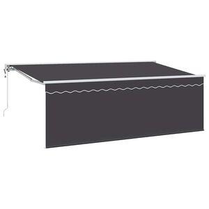 vidaXL Povlačivi tende Antracit 350 x 200 cm Poliester i aluminij