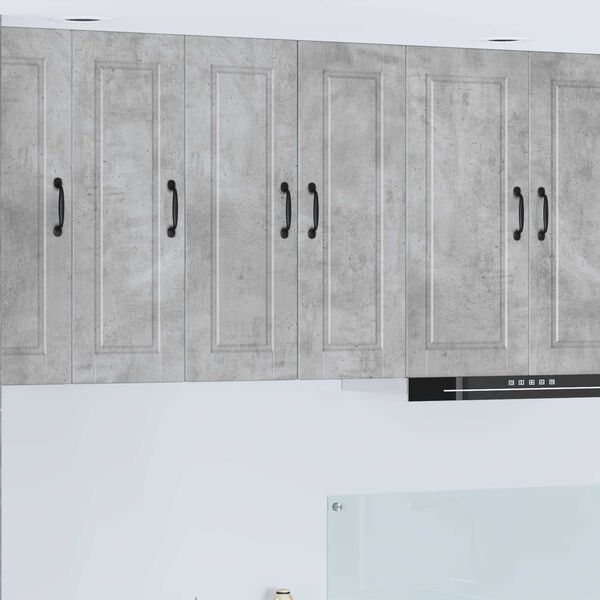 vidaXL Kuhinjski ormarić s policom Zidne Betonski sivi 30 x 31 x 80 cm