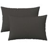 vidaXL Presvlaka za jastuk 2 pcs HEERLEN Tamnosiva 30 x 50 cm