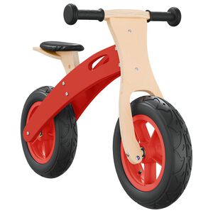 vidaXL Dječji bicikl za ravnotežu sa zračnim gumama crveni