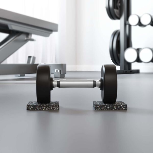 vidaXL Gumeni valjak Crna Guma