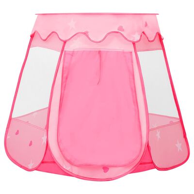 vidaXL Dječji šator za igru s 250 loptica ružičasti 102 x 102 x 82 cm