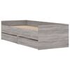 vidaXL Okvir kreveta s ladicama siva boja hrasta 100 x 200 cm