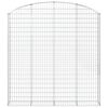 vidaXL Gabionska ko&scaron;ara s lukom 200x30x200/220 cm pocinčano željezo