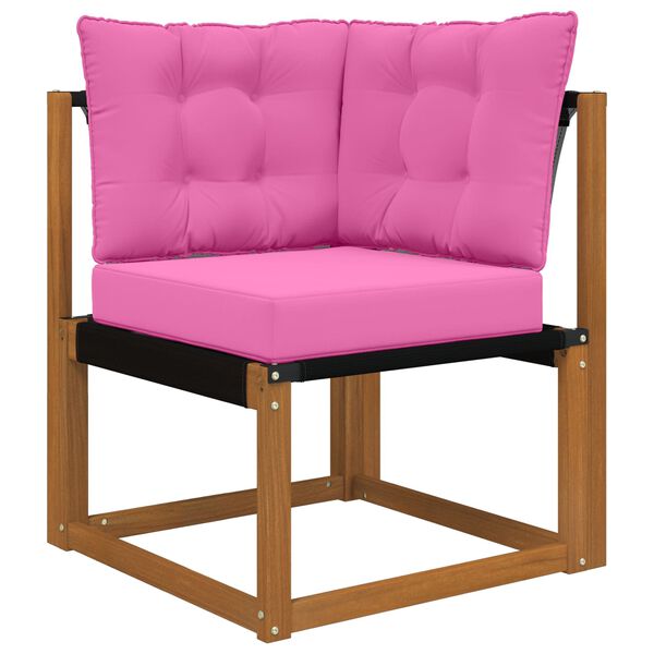 vidaXL Jastuk za vanjsku sofU 3 pcs Ružičasta Poliester