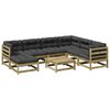 vidaXL 8-dijelni set vrtnih sofa s jastucima od impregnirane borovine