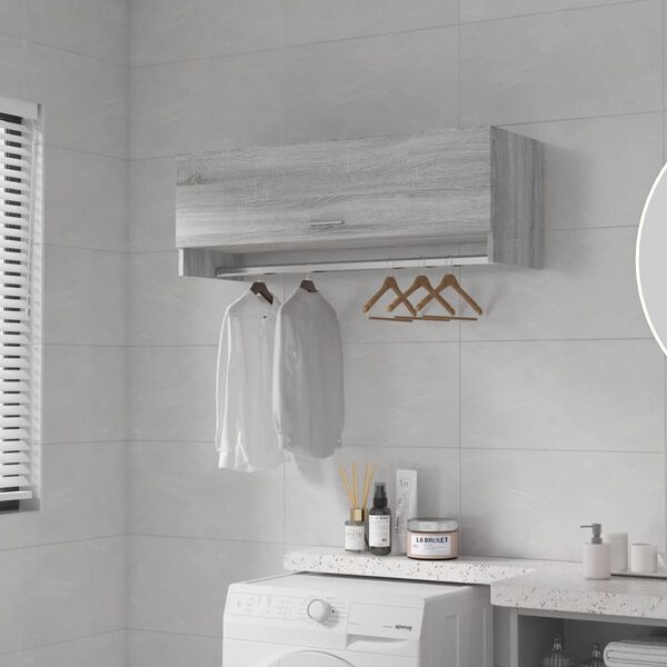 vidaXL Ormar boja sivog hrasta 100x32,5x35 cm konstruirano drvo