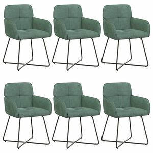 vidaXL Trpezarijske stolice 6 pcs Bar&scaron;un Morska zelena