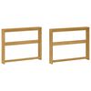 vidaXL Modul naslona 2 pcs Bijela 78,5 x 10 x 61 cm