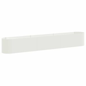 vidaXL Povi&scaron;eni vrtni krevet Bijela 280 x 40 x 40 cm