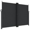vidaXL Uvlačiva bočna tenda crna 180 x 600 cm