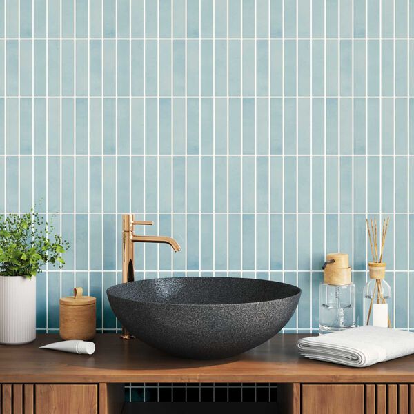 vidaXL Pravougaona keramika 10 pcs Siva zelena 29 x 23 x 0,08 cm