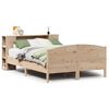 vidaXL Krevet s regalom za knjige bez madraca 140x190 cm od borovine