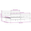 vidaXL Metalni okvir kreveta bez madraca boja hrasta 193x203 cm