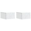 vidaXL Noćni ormarić za montažu na zid 2 pcs Bijela 49 x 34,5 x 20 cm