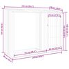 vidaXL Vrtno spremi&scaron;te za drva zeleno 245x98x159 cm pocinčani čelik
