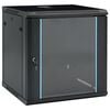 vidaXL Mrežni ormari s pohranom Crna 600 x 600 x 640 mm Čelik