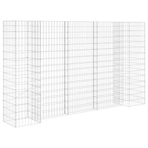 vidaXL Gabionska sadilica u H-obliku od čelične žice 260 x 40 x 150 cm