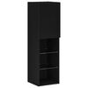 vidaXL Set TV komoda Crni hrast 30,5 x 30 x 102 cm Konstruirano drvo