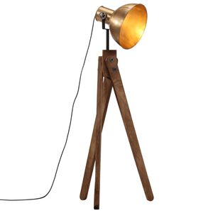 vidaXL Podna svjetiljka 25 W antikna mjedena 45x45x120 cm E27